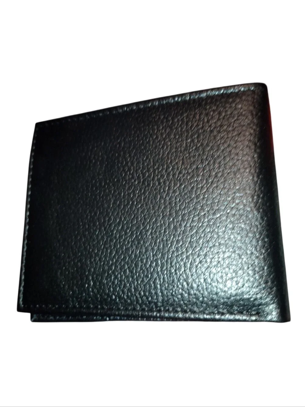 True Religion Black Leather Wallet with Red Horseshoe Logo, Gift Boxed, NWT